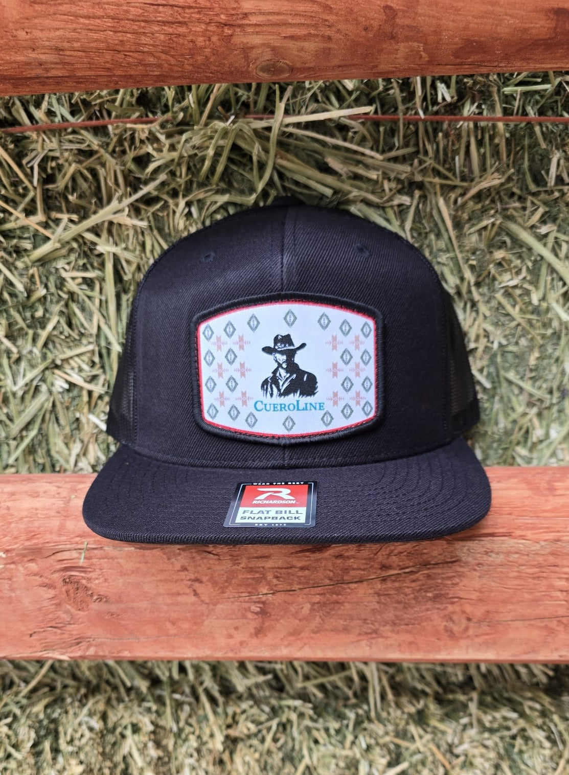 Aztec Cowboy Snapback Cap Black/Black