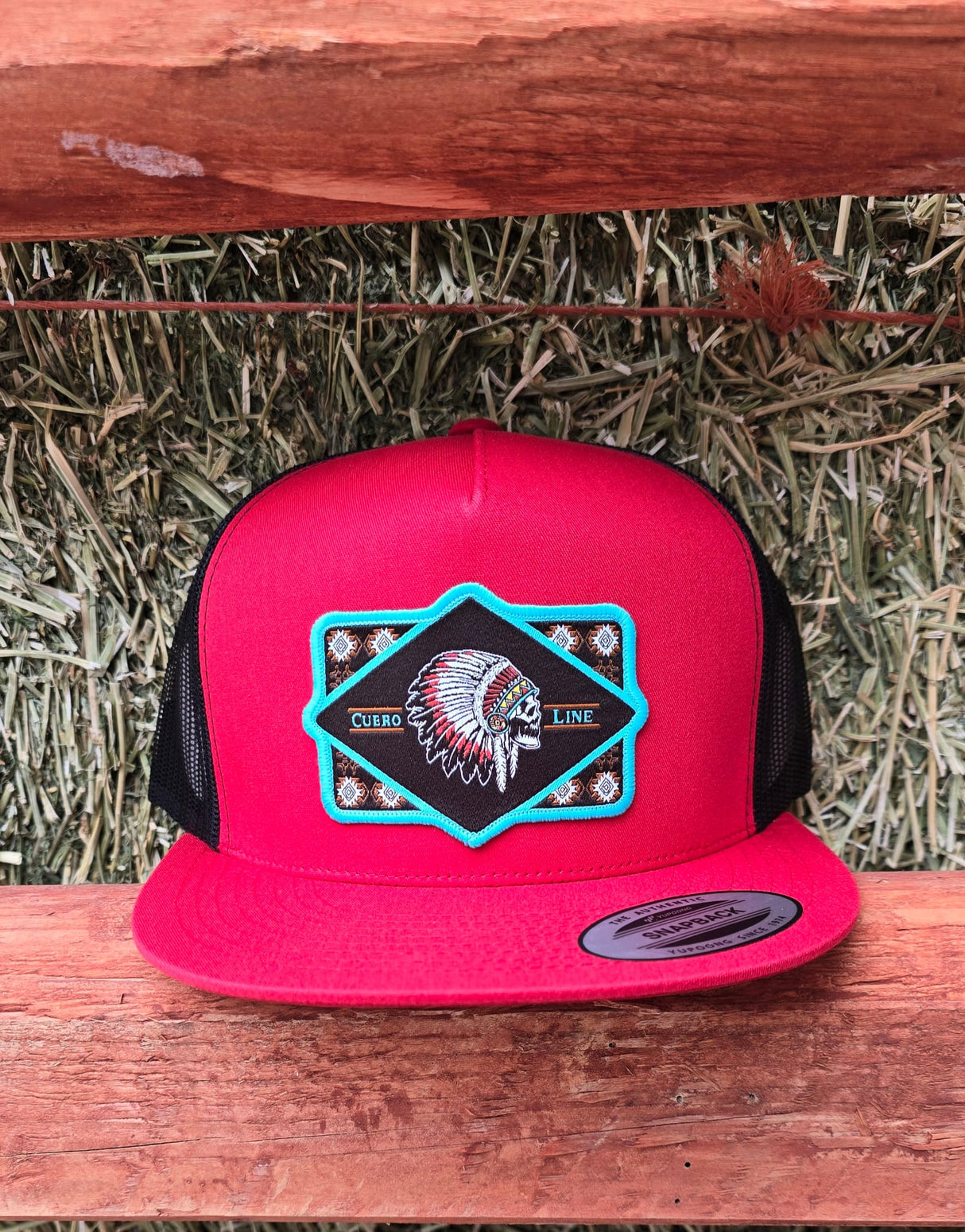 Aztec Chief Snapback Cap Red/Black